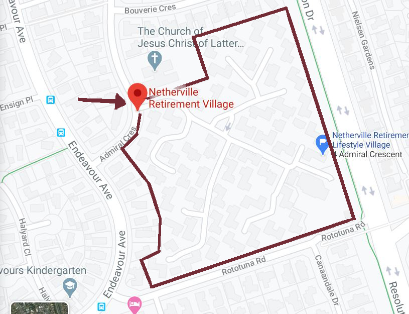 Netherville Retirement Village Map